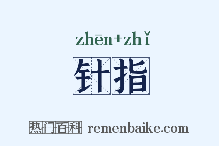 针指是什么意思的图片